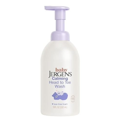 Jergens Baby Calming Head-to-Toe Foaming Wash & Shampoo, 18 Fl Oz