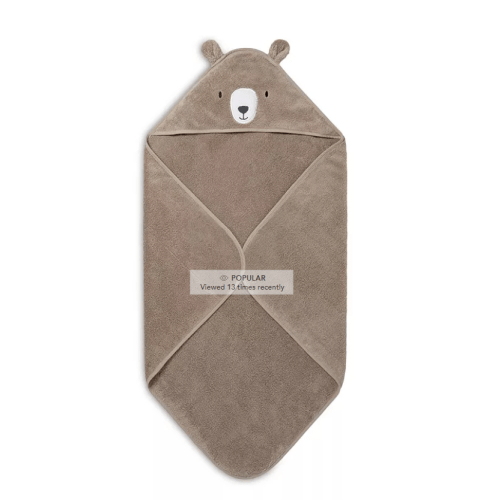 Micro Cotton Bear Hooded Bath Towel - Baby