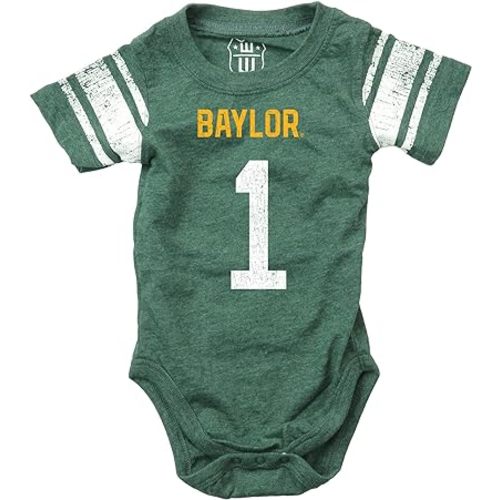 Wes and Willy Infant College Football Jersey One Piece Bodysuit