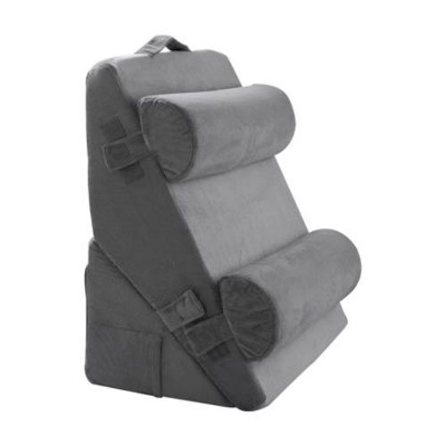 VEVOR Wedge Pillow for Sleeping, 4 Pcs Adjustable Orthopedic Bed Wedge Set, Support Arm Leg Neck Shoulder, Post Surgery Pillow, Dark Grey