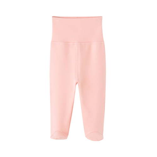 AherBiu Newborn Infant Baby Pants Girls Cotton High Waisted Comfy Soft Bottom Leggings Trousers