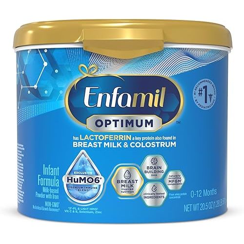 Enfamil Enspire Baby Formula, with Lactoferrin Found in Colostrum and Breast Milk, DHA for Brain Support, Powder, 20.5 Oz Reusable Tub