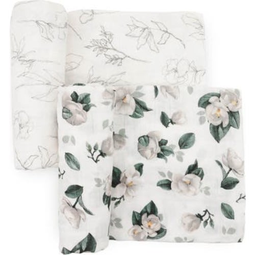 2-Pack Organic Cotton Muslin Swaddle Blanket