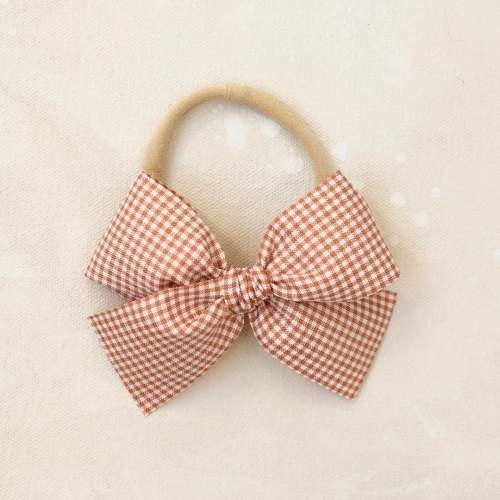 Oversized Classic Bow Headband // Pumpkin