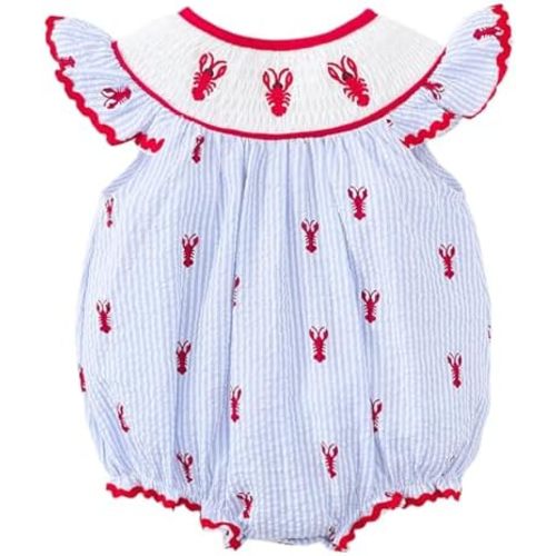 Yvowming Halloween Baby Girl Outfits Pumpkin Bubble Romper Newborn Thanksgiving Smocked Clothes Infant Checkered Bodysuit