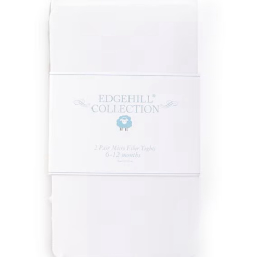 Edgehill Collection Baby Girls 2-Pack Microfiber Tights