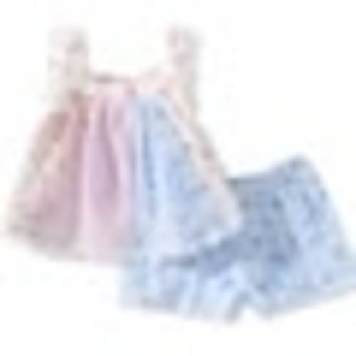 Bonnie Jean Baby Girls Sleeveless Mixed Printed Paneled Tank Top  Ditsy Floral Printed Shorts Set -  0/3 Months