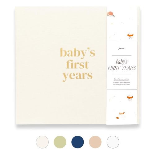 Lamare Baby First Year Book – Baby Memory Book for Girls & Boys - Baby Milestone Book from Pregnancy to Childhood – Cute Baby Book Keepsake Gift