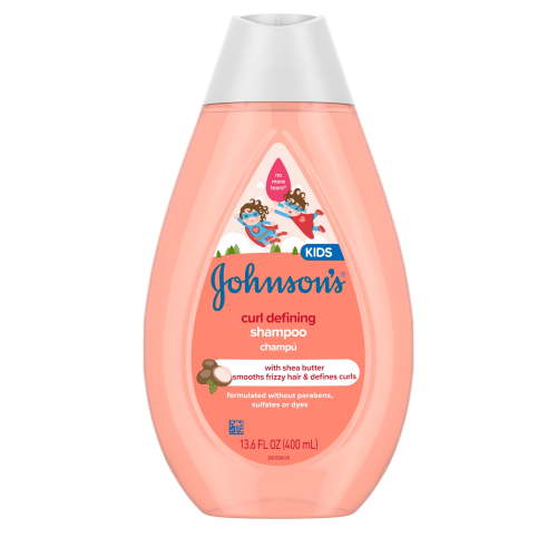 Johnson's Kids Curl Defining Shampoo with Shea Butter 13.6 oz Hypoallergenic for Curly Hair
