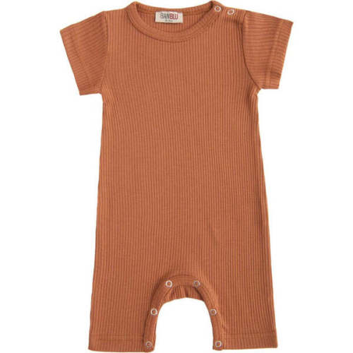 Terracotta Modal Bodysuit, Orange - BANBLU | Maisonette