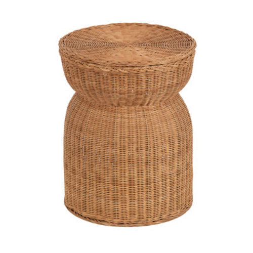 Round Rattan Lift-Top Side Table | Wayfair
