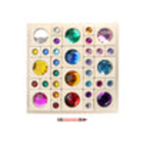 34 pc. Bright Gem Block Collection with Tray