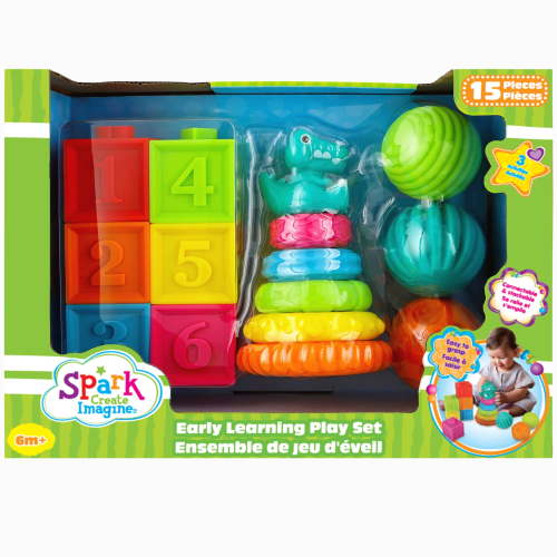 Spark Create Imagine Sensory Stack and Learn Set Children Toddlers 3 in 1 Playset, 6 Mos+ - Walmart.ca