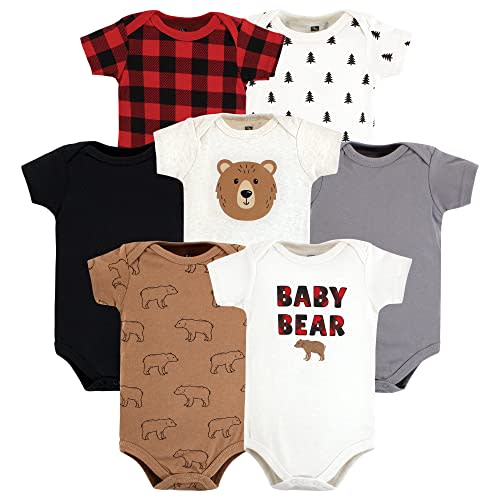 Hudson Baby Unisex Baby Cotton Bodysuits 7-pack