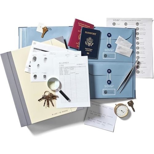 Savor | 2025 Edition The Folio™ Document Organizer | Custom Dyed Cloth-Bound Expanding File for Important Papers, Passports, Birth Certificates & More | Ideal for Home Organization & Graduation Gift