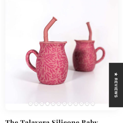 The Talavera Silicone Baby Training Mug | Straw Cup 240ml