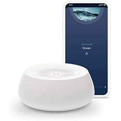Hatch Rest Mini White Noise Smart Sound Machine for Babies and Kids I Baby Sleep Soother with 8 Soothing Sounds, Control remotely via app, Custom Timer