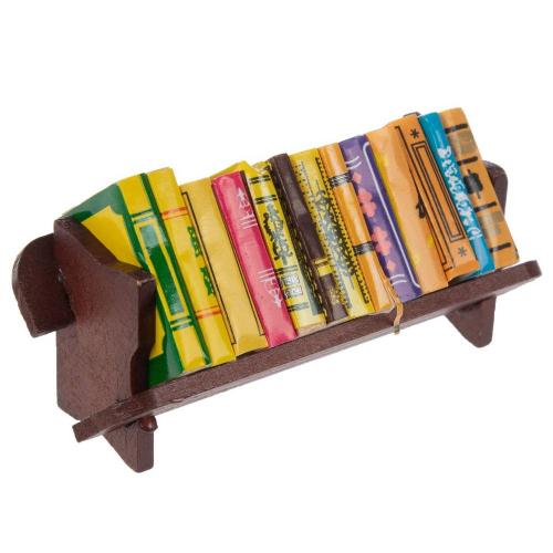 Miniature Bookshelf With Books