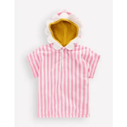 Novelty Towelling Throw-on-Pink Flower | Boden USA