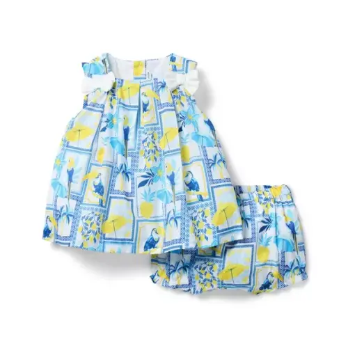 Baby White Paradise Grove Baby Paradise Grove Matching Set by Janie and Jack