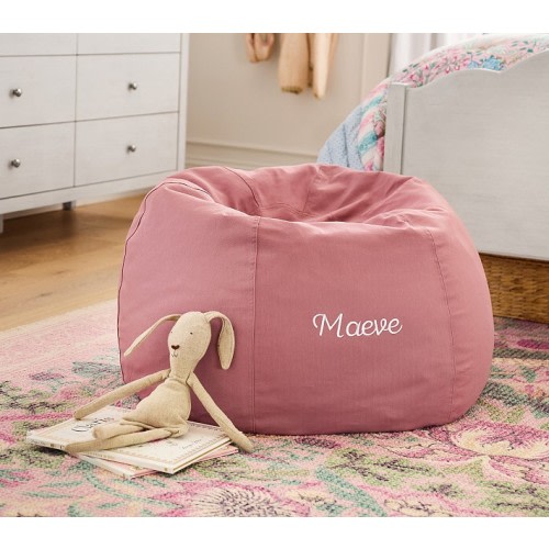 Anywhere Beanbag™, Solid Soft Berry Twill