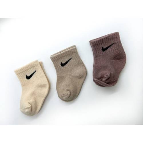 Baby Size 6-12 Months Earth Tones 3 Pack Nike Solid Dye Socks - Etsy