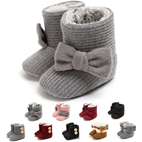 Infant Boots Winter Baby Girl Shoes Soft Sole Anti-Slip Toddler Snow Warm Prewalker Newborn Boots
