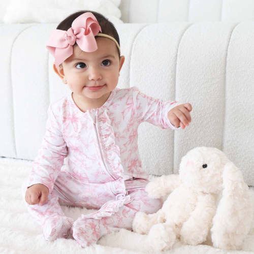 Fancy Frills Ruffle Zipper Footie