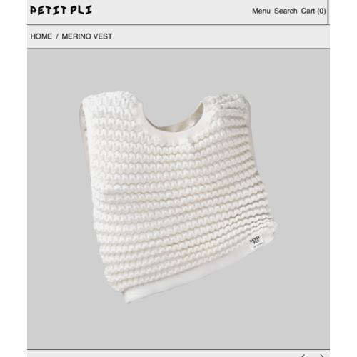 Petit Pli - Merino Wool Vest