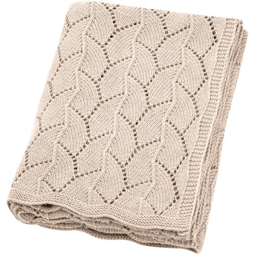 Baby Blanket 100% Cotton,Soft & Breathable,Airy Cellular Holes,Newborn Babies Toddlers,Crib Stoller, Beige 30"x 40"