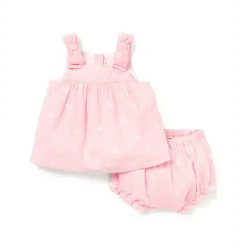 Baby Crushed Rose The Butterfly Matching Baby Set by Janie and Jack