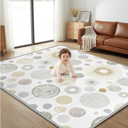 Baby Play Mat,79"x71" Extra Large Foldable Play Mat,Foam Play Mat for Baby
