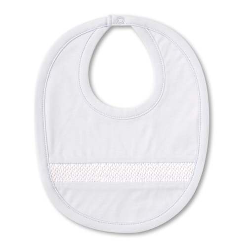 Hand Smocked CLB Charmed Blue Bib