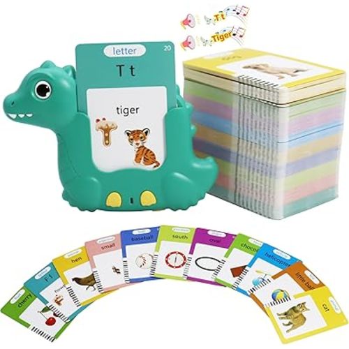 MAYAPHILOS English Talking Flash Cards with 510 Sight Words, Pocket Speech Therapy Toys, Interactive Autism Sensory Toy, Eductional Toys Learn English for Kids