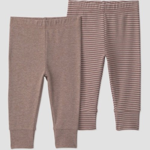 Carter's Just One You® Baby Boys' 2pk Pull-On Pants - Brown Newborn