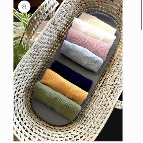 Organic Cotton Double Gauze - Custom Fitted Sheet – Baby Moses Basket