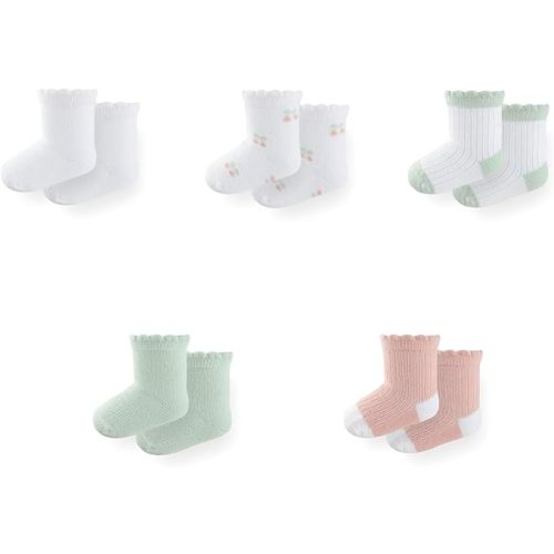 Unisex Baby Boy Girl Socks 5 Pack Ankle Crew Socks Breathable Socks Newborn Accessories Set