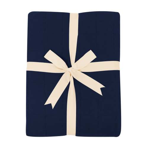Adult Quilted Blanket in Navy | Bamboo Blanket | Kyte Baby