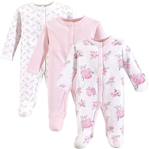 Hudson Baby Baby Girls' Cotton Preemie Sleep and Play