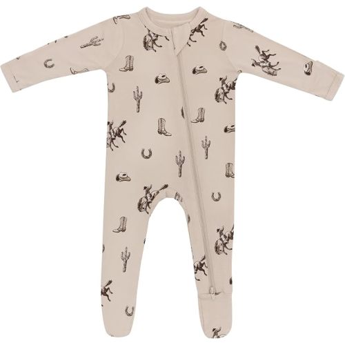 KYTE BABY Infant and Toddler Dual Zipper Footie, Ultra-Soft Rayon Made From Bamboo, Boys and Girls Clothing
