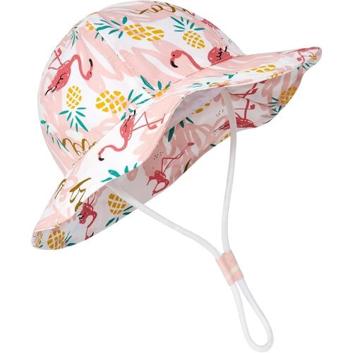 Durio UPF 50+ Sun Protection Wide Brim Baby Girl Sun Hat Cute Summer Beach Baby Sun Hat Baby Girl Hats