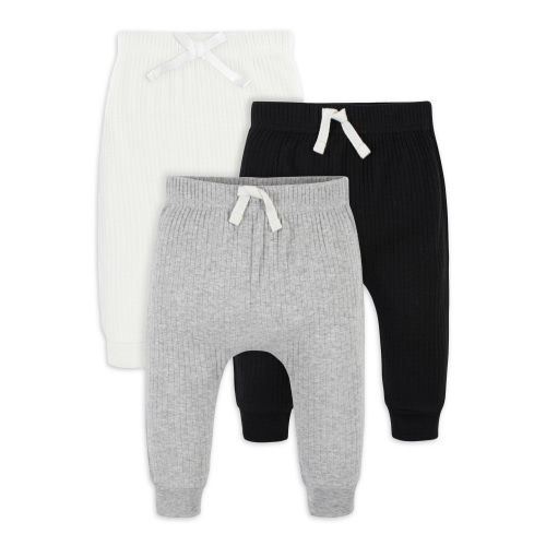 Modern Moments by Gerber Baby Boy Pants, 3-Pack (Newborn - 12M)