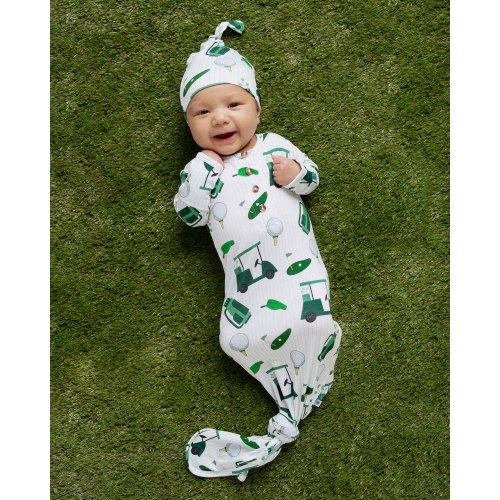 Putt Around & Find Out Knotted Gown & Beanie Set