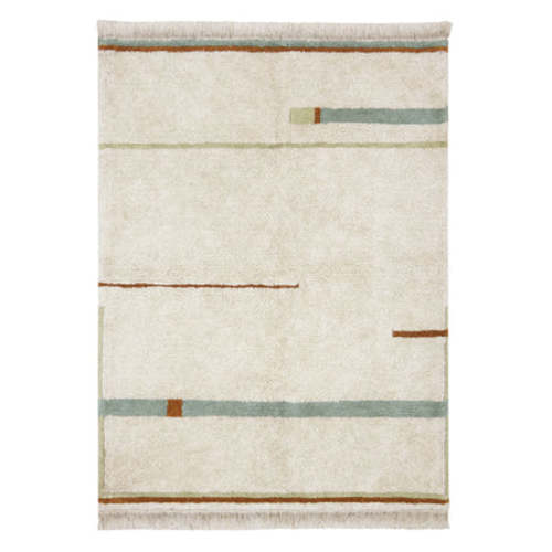 Lanes Washable Rug - Vintage Blue / XS