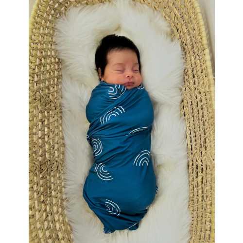 Rainbow baby gift box - blue