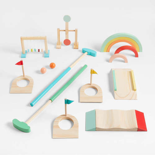 Wonder & Wise by Asweets Good Wood Kids Mini Golf Set