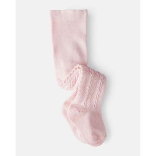 Baby Girl Cable Knit Tights - Pink - Carter's | Carter's