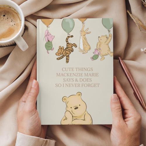 Personalized Cute Things My Kids Say Journal, 1st Mother&#39;s Day gift, Memory Book journal, Childhood Memory Book Toddler Quote Journal