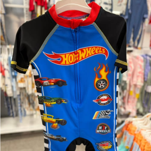 Hotwheels Racing Rash Guard Blue 2T