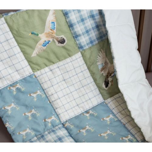 Organic Cotton Baby Quilt | Duck Hunting